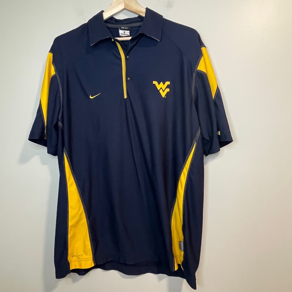 Nike Dri Fit WV West Virginia Mountaineers Performance Polo XL